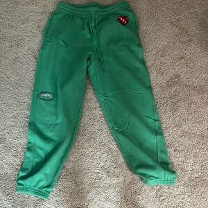 Aerie green ski sweatpants, medium